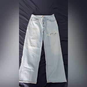 Abercrombie & Fitch Curve Love Wide Leg Jeans